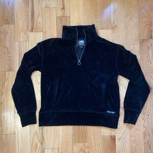 ROOTS Velvet Half Zip Sweater Small